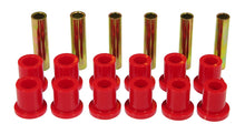 Load image into Gallery viewer, Prothane 73-79 Ford F100/150 4wd Rear Spring &amp; Shackle Bushings - Red