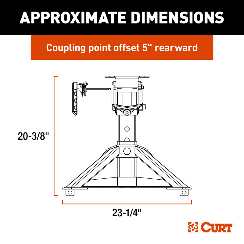 Curt CrossWing Lightweight 5th Wheel Hitch 20k LBS.