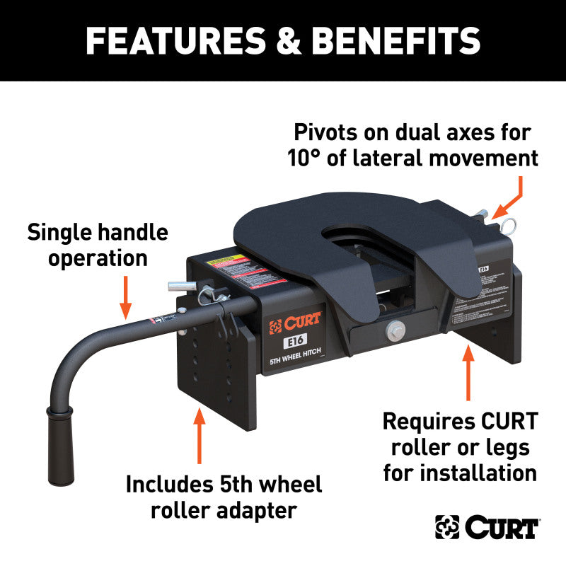 Curt E16 5th Wheel Hitch Head