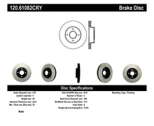 Load image into Gallery viewer, StopTech 05-07 Ford Focus Cryo-Stop Front PremiumRotor