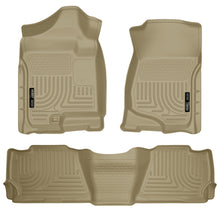 Load image into Gallery viewer, Husky Liners 07-13 GM Escalade/Suburban/Yukon WeatherBeater Tan Front &amp; 2nd Seat Floor Liners - GTR Auto