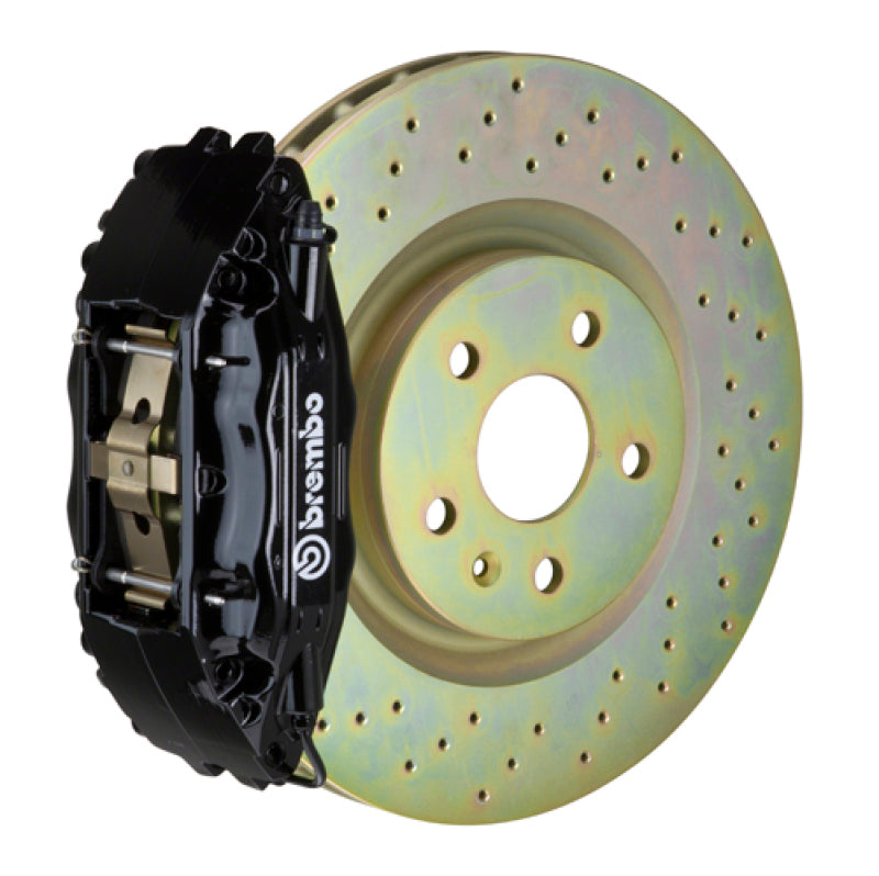 Brembo 15-21 WRX (VA) Front GT BBK 4 Piston Cast 326 x30 1pc Rotor Drilled-Black