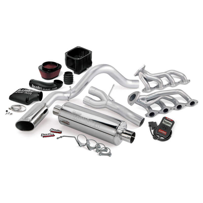 Banks Power 09 Chevy 5.3L CCSB/ECSB FFV PowerPack System - SS Single Exhaust w/ Chrome Tip - GTR Auto