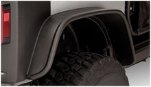 Load image into Gallery viewer, Bushwacker 07-18 Jeep Wrangler Flat Style Flares 4pc Fits 2-Door Sport Utility Only - Black