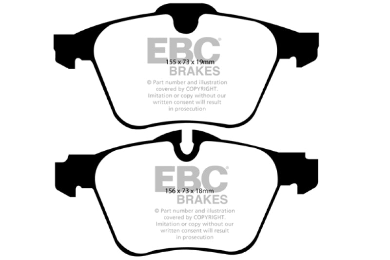 EBC 2016-2018 Volvo S60 2.0L Turbo Ultimax2 Front Brake Pads