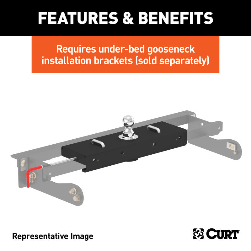 Curt Universal Double Lock EZr Gooseneck Hitch