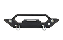 Load image into Gallery viewer, Fishbone Offroad 87-06 Jeep TJ/YJ Wrangler TJ/YJ Steel Front Bumper W/LEDs - Blk Textured Pawdercoat