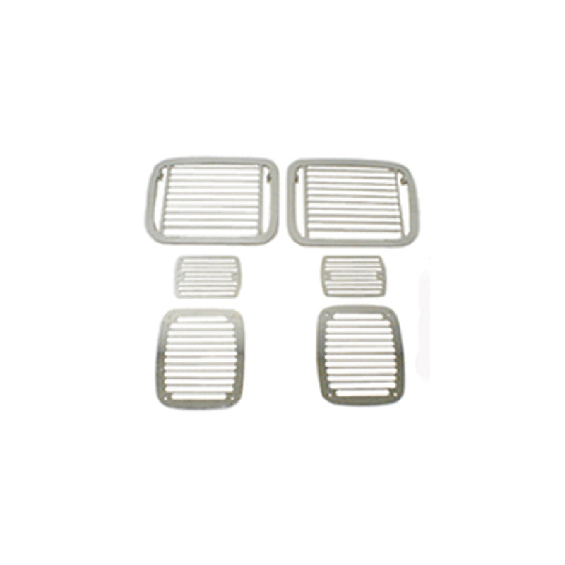 Rugged Ridge 87-95 Jeep Wrangler YJ Billet Style Stone Guard Set