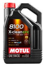 Load image into Gallery viewer, Motul 5L Synthetic Engine Oil 8100 5W30 X-Clean EFE