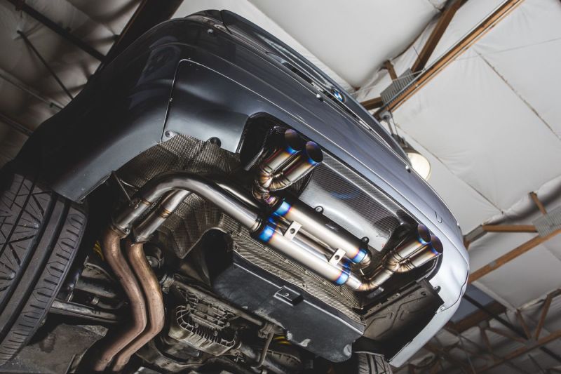 VR Performance 01-05 BMW M3 E46 Titanium Exhaust System- Quad Titanium Tips