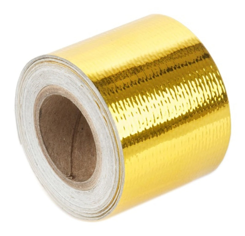 Torque Solution Gold Reflective Heat Tape 2in x 15ft - GTR Auto