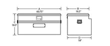 Load image into Gallery viewer, Tradesman Aluminum Flush Mount Truck Tool Box Full/Slim Line (60in.) - Black