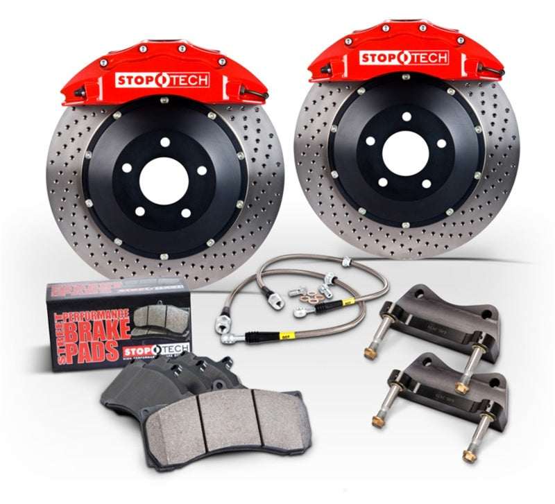 StopTech 69-89 Porsche 911 Level 3 Street Front BBK w/ Black ST60 Calipers 332X32 Slotted Rotors
