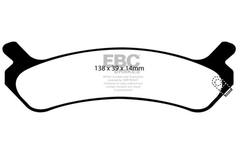 EBC 92-94 Hyundai Sonata 2.0 Ultimax2 Rear Brake Pads