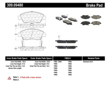 Load image into Gallery viewer, StopTech Performance 06-11 Honda Civic Sedan Hybrid Front Brake Pads