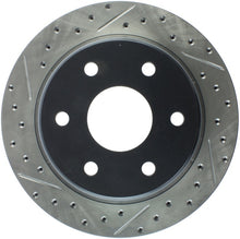 Load image into Gallery viewer, StopTech Power Slot 02-06 Escalade / 03-06 Avalance 1500 Rear Right Drilled &amp; Slotted Rotors