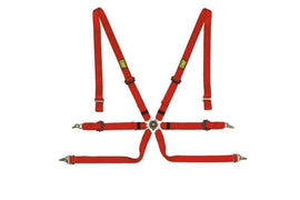 OMP Safety Harness One 2In Pull Up - Red (Fia 8853-2016)