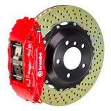 Brembo 01-07 C-Class/Includ. AMG Front GT BBK 6 Piston Cast 355x32 2pc Rotor Drilled-Red