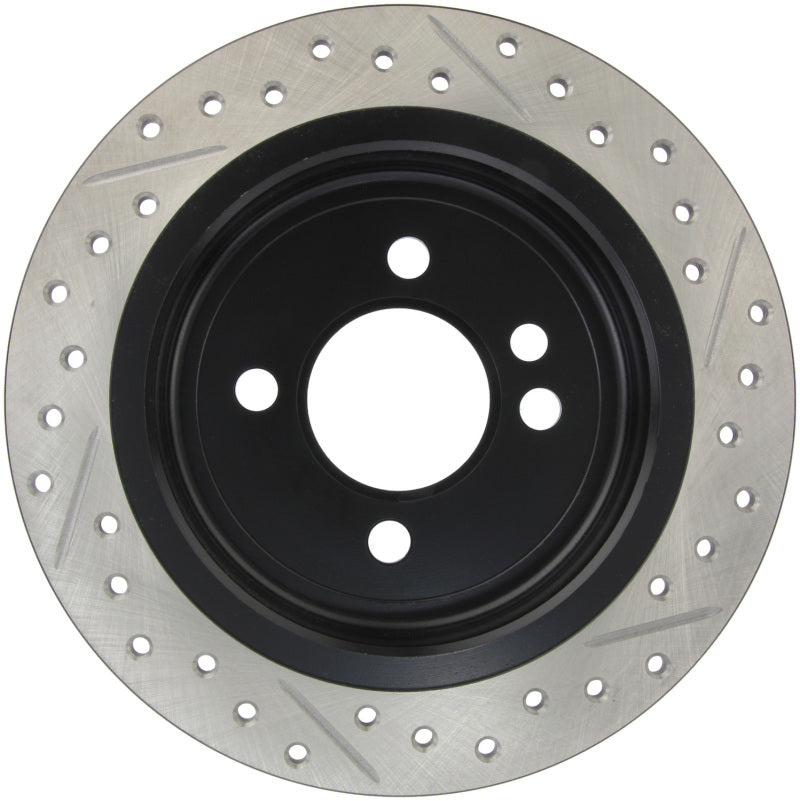 StopTech 02-06 Mini Cooper/Cooper S Slotted & Drilled Right Rear Rotor