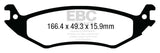 EBC 04-07 Ford Econoline E150 4.6 Ultimax2 Rear Brake Pads