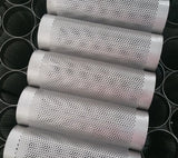 Ticon Industries 10.9in OAL 3.15in Perforated Titanium Punch Tube