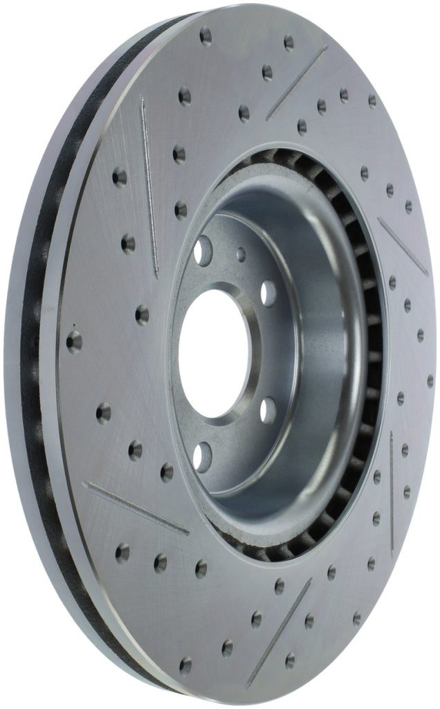 StopTech Select Sport 14-19 Audi A4i Slotted and Drilled Left Front Rotor