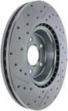 StopTech Select Sport 14-19 Audi A4i Slotted and Drilled Left Front Rotor