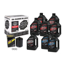 Load image into Gallery viewer, Maxima V-Twin Oil Change Kit Synthetic w/ Black Filter Milwaukee-Eight