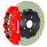 Brembo 12-18 A6 3.0T/12-18 A7 3.0T Front GT BBK 6 Piston Cast 380x34 2pc Rotor Drilled-Red