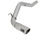 aFe Atlas Exhaust 5in DPF-Back Exhaust Aluminized Steel 2016 Nissan Titan XD V8-5.0L w/ Polished Tip