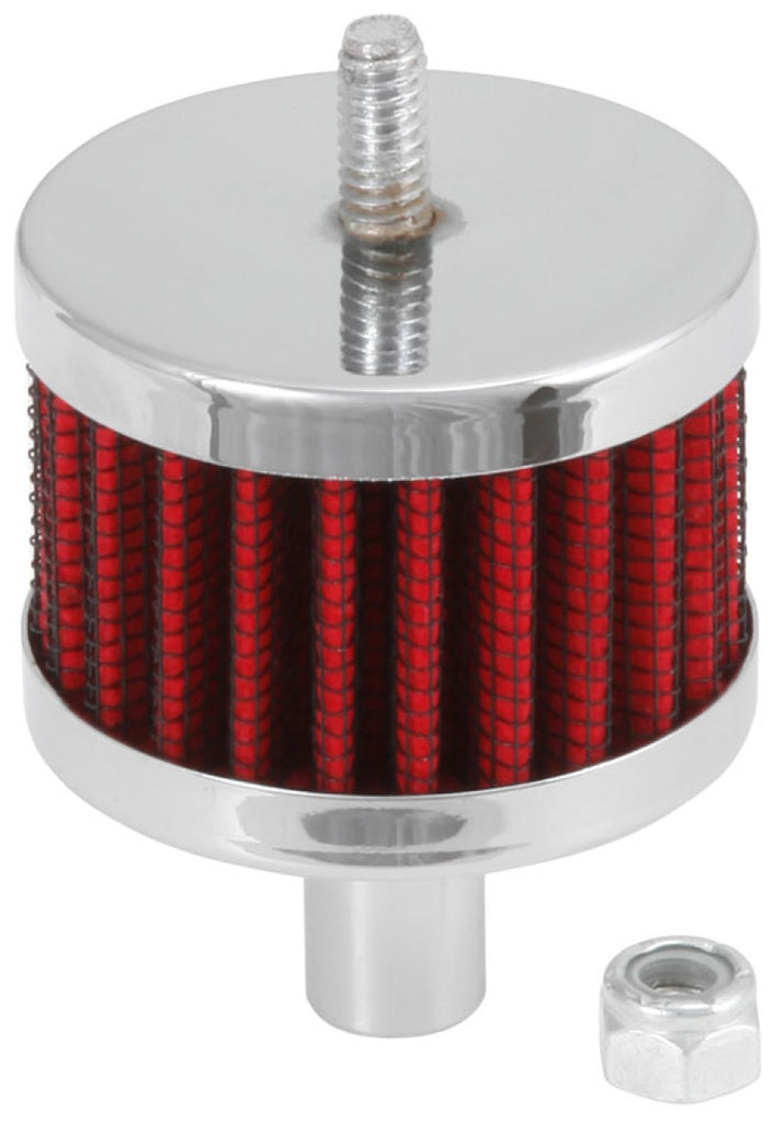 K&N Steel Base Crankcase Vent Filter 0.5in Vent OD x 2in OD x 1.5in Height - GTR Auto