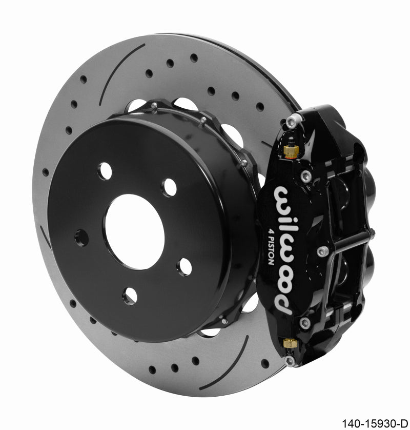 Wilwood Superlite 4R Rear Brake Kit 14.00 Black 2018-Up Jeep JL SRP w/Lines