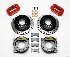 Wilwood Dynapro Low-Profile 11.00in P-Brake Kit Drill-Red Chevy C-10 2.42 Offset 5-lug