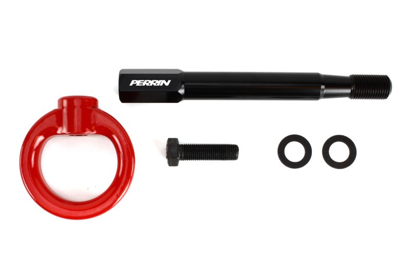 PERRIN 13-26 Subaru BRZ / 13-20 Scion FRS & Toyota 86 / 22-26 GR86 Tow Hook Kit (Rear) - Red - GTR Auto