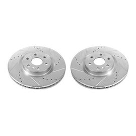 Power Stop 10-16 Cadillac SRX Front Evolution Drilled & Slotted Rotors - Pair
