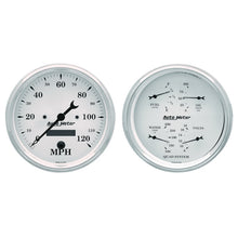 Load image into Gallery viewer, AutoMeter Gauge Kit 2 Pc. Quad &amp; Speedometer 5in. Old Tyme White