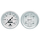 AutoMeter Gauge Kit 2 Pc. Quad & Speedometer 5in. Old Tyme White