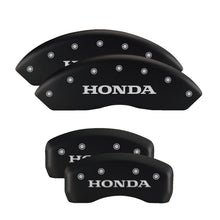 Load image into Gallery viewer, MGP 4 Caliper Covers Engraved Front &amp; Rear Vtech Black finish silver ch