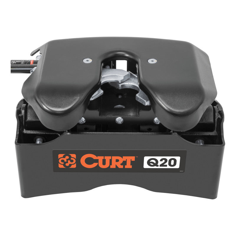 Curt Q20 5th Wheel Hitch w/Roller and Ram Puck System Adapter