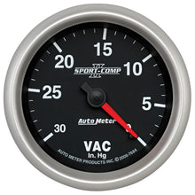 Load image into Gallery viewer, AutoMeter Gauge Vacuum 2-5/8in. 30Inhg Mechanical Sport-Comp II