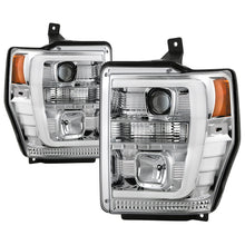 Load image into Gallery viewer, Spyder Ford F-250/350/450 08-10 V2 High-Power LED Headlights-Switch Back-Chrome PRO-YD-FS08PL-SBLB-C