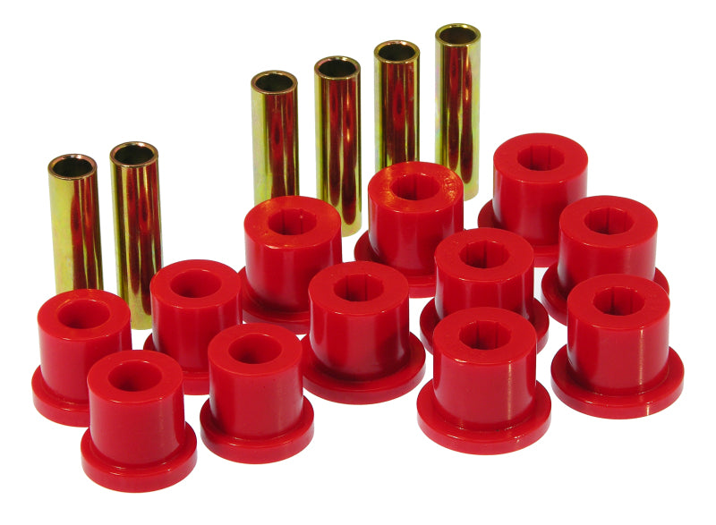 Prothane 81-87 GM Rear Spring & Shackle Bushings (w/ 1 3/8in Bushings) - Red