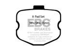 EBC 06-08 Chevrolet Corvette (C6) 7.0 (Z06) Orangestuff Rear Brake Pads