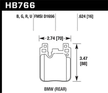 Load image into Gallery viewer, Hawk 2014 BMW 228i 2.0L Base Blue Painted Caliper Rear ER-1 Brake Pads