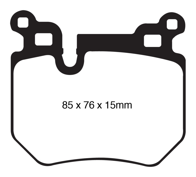 EBC 08-10 BMW 135 3.0 Twin Turbo Yellowstuff Rear Brake Pads