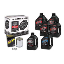 Load image into Gallery viewer, Maxima V-Twin Oil Change Kit Synthetic w/ Chrome Filter Twin Cam