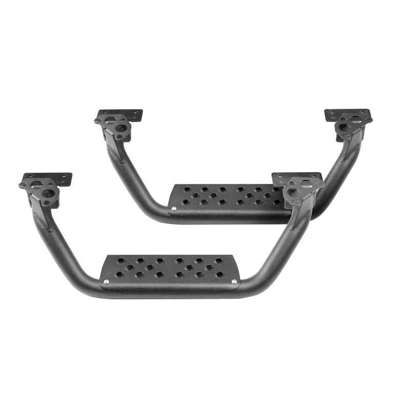 Go Rhino Dominator Extreme D6 SideSteps - Tex Blk - 4in Drop Down Steps (Pair) - GTR Auto