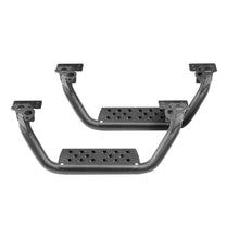 Load image into Gallery viewer, Go Rhino Dominator Extreme D6 SideSteps - Tex Blk - 4in Drop Down Steps (Pair) - GTR Auto