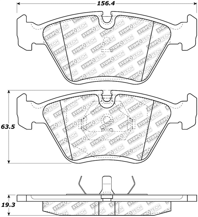 StopTech Street Select Brake Pads - Front/Rear