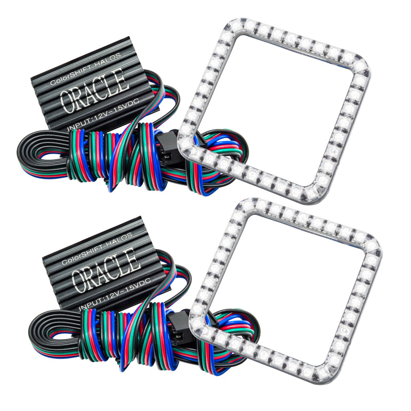 Oracle Ford F-250/350 05-07 LED Fog Halo Kit - ColorSHIFT - GTR Auto